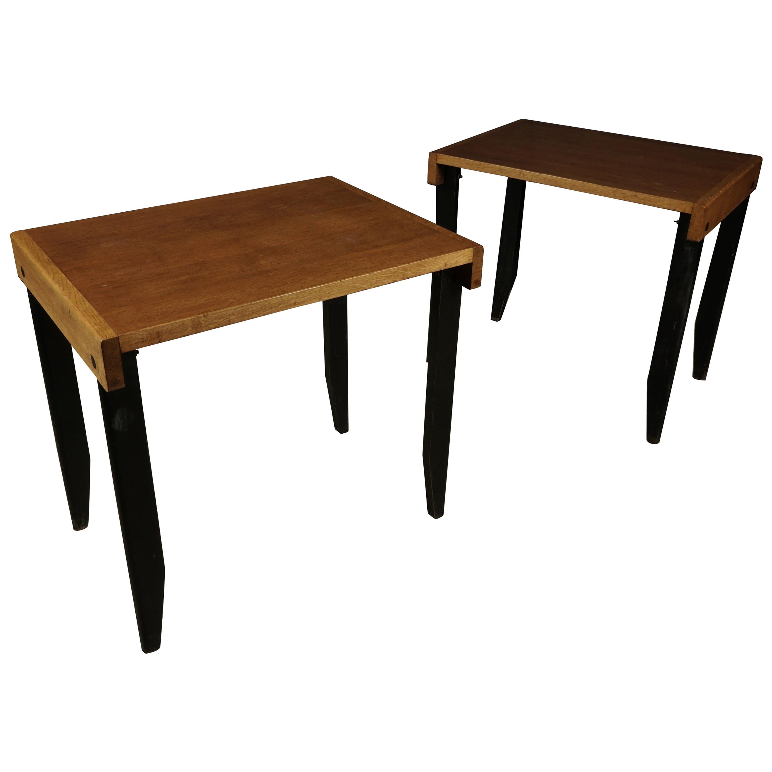 Rare Vintage Pair of Side Tables from France, circa 1960