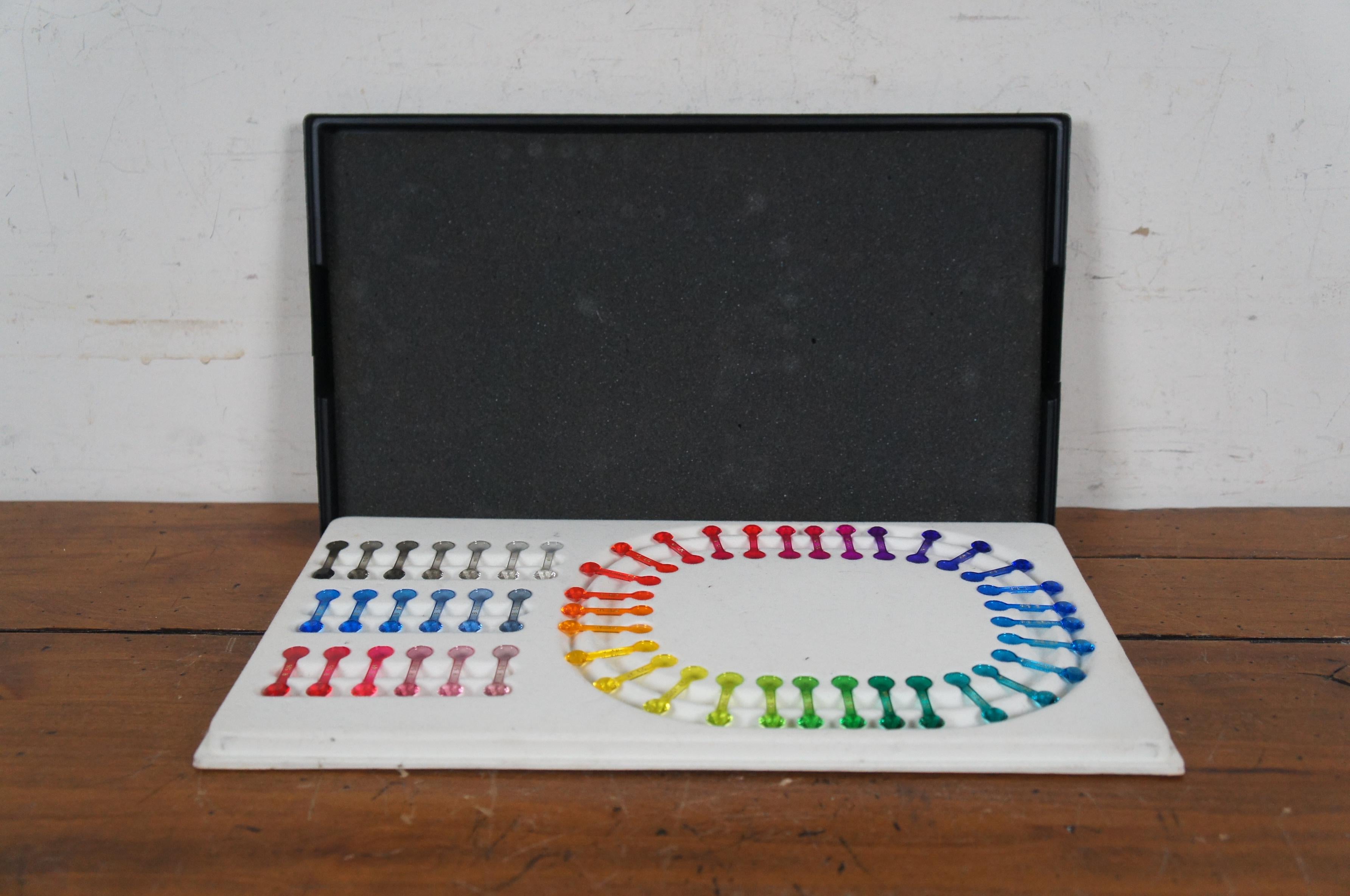 Plastic Rare Vintage Pantone GIA Diamond Gemstone Gem Hue Wheel GemSet 50 Pc