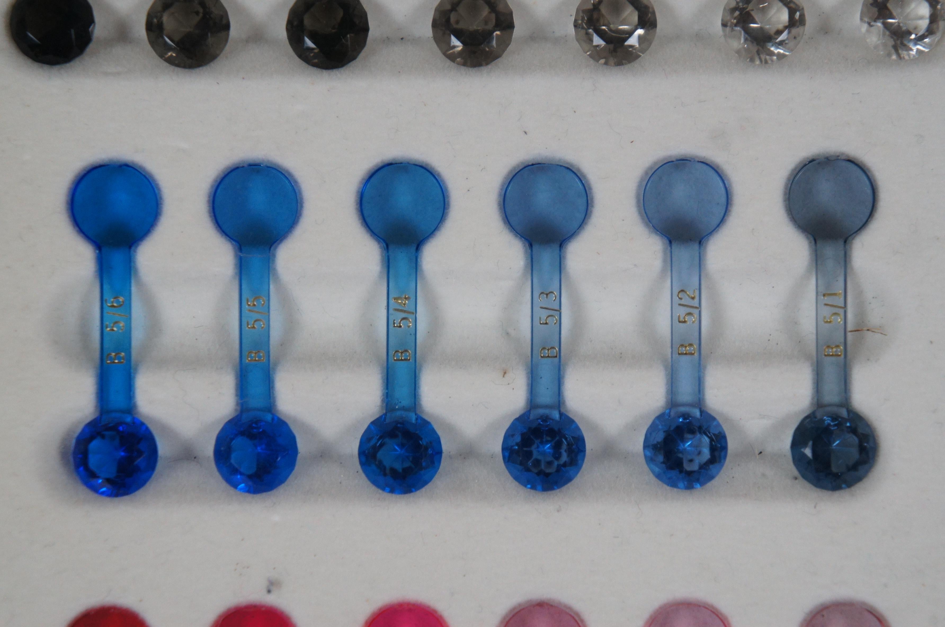 Rare Vintage Pantone GIA Diamond Gemstone Gem Hue Wheel GemSet 50 Pc 2