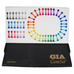 Raro Pantone Vintage GIA Diamond Gemstone Gem Hue Wheel GemSet 50 Pc