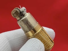 Rare Vintage “Paris Bric”  Luxury Mini Snake Skin Lipstick Patrol Lighter