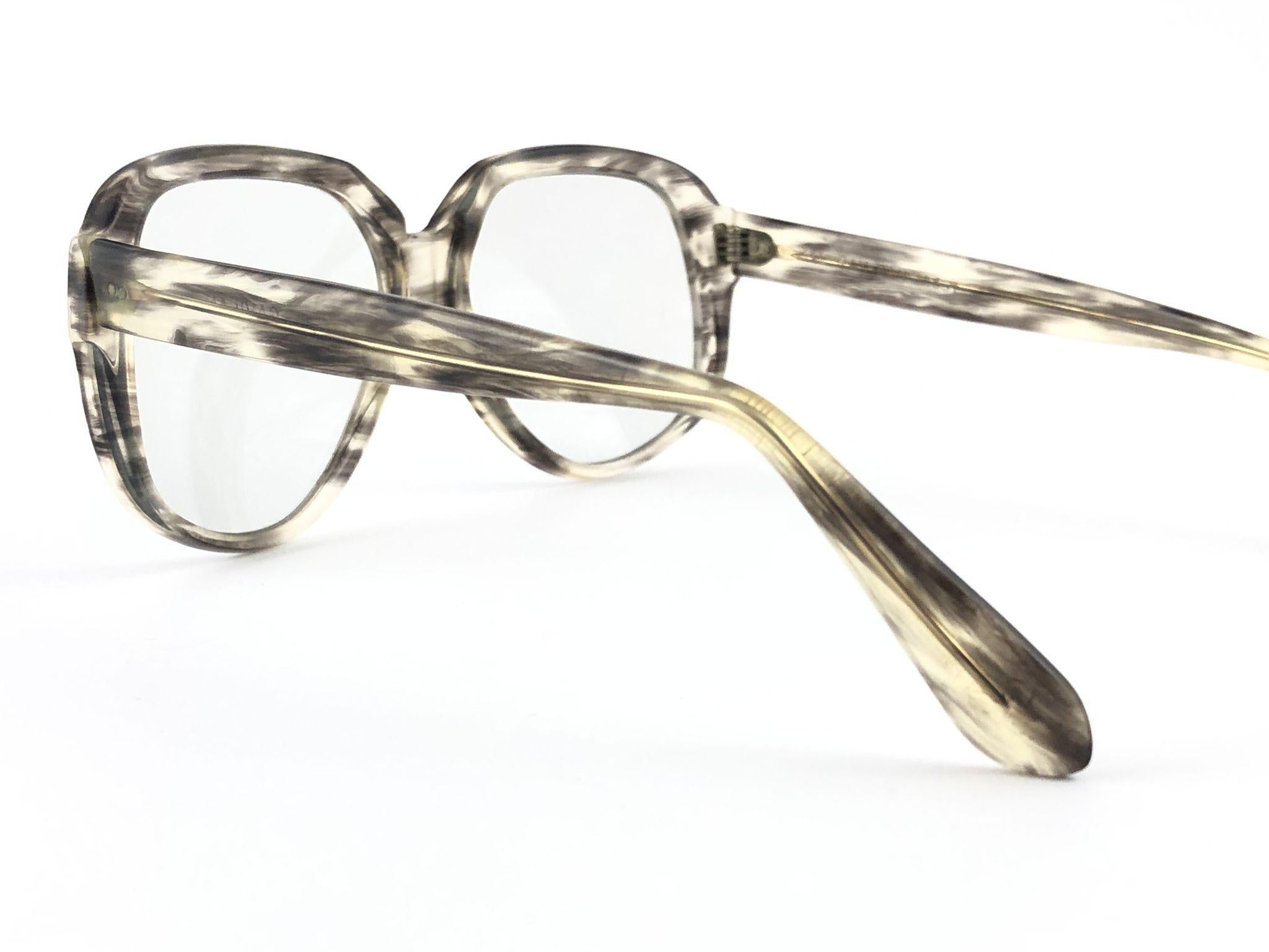 Gris Ray Ban B&L Gavilan rares lunettes de soleil vintage surdimensionnées en verre clair, fabriquées aux États-Unis, années 1970 en vente