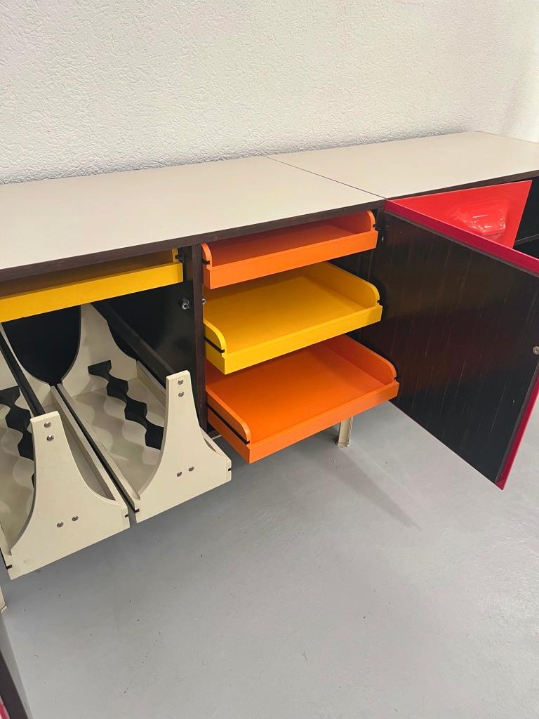 Rare Vintage Raymond Loewy Sideboard by DF2000, France ca. 1968 7