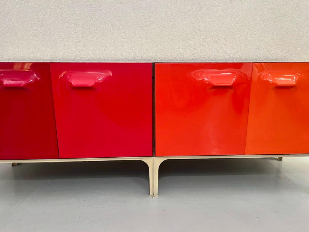 Mid-20th Century Rare Vintage Raymond Loewy Sideboard by DF2000, France ca. 1968 For Sale