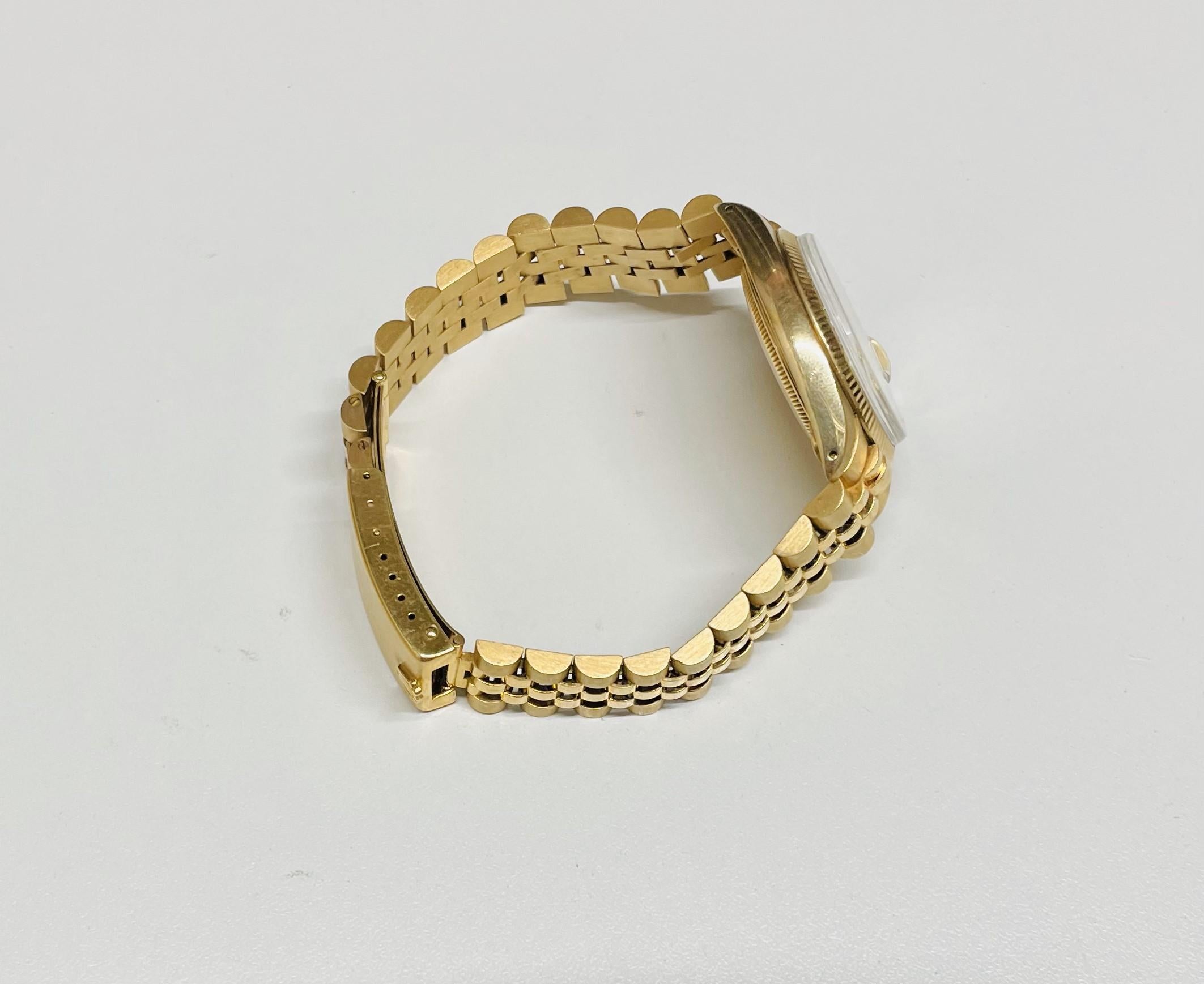 Rare Vintage Rolex 18k Yellow Gold Men's Date C. 1978 w/ Henry Ford Signature For Sale 5