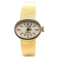 Seltene Vintage Rolex Orchideen-Handuhr