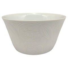 Rare Vintage Rosenthal Germany Studio Linie Bjorn Wiinblad White Porcelain Bowl