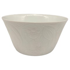 Rare Vintage Rosenthal Germany Studio Linie Bjorn Wiinblad White Porcelain Bowl