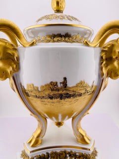 Rare Vintage Rosenthal-Vase mit Lid, Capricorn hisorism