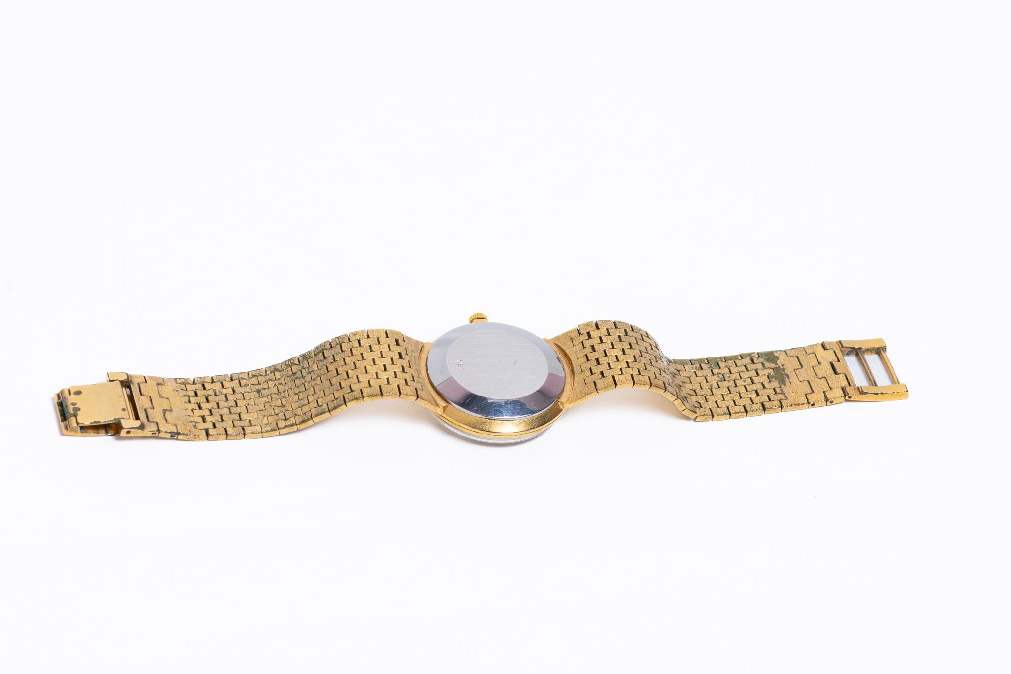 Raro reloj de pulsera automático vintage Rotary chapado en oro en venta 5