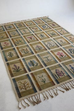 Rare Vintage Rug by Magnhild Lundsten