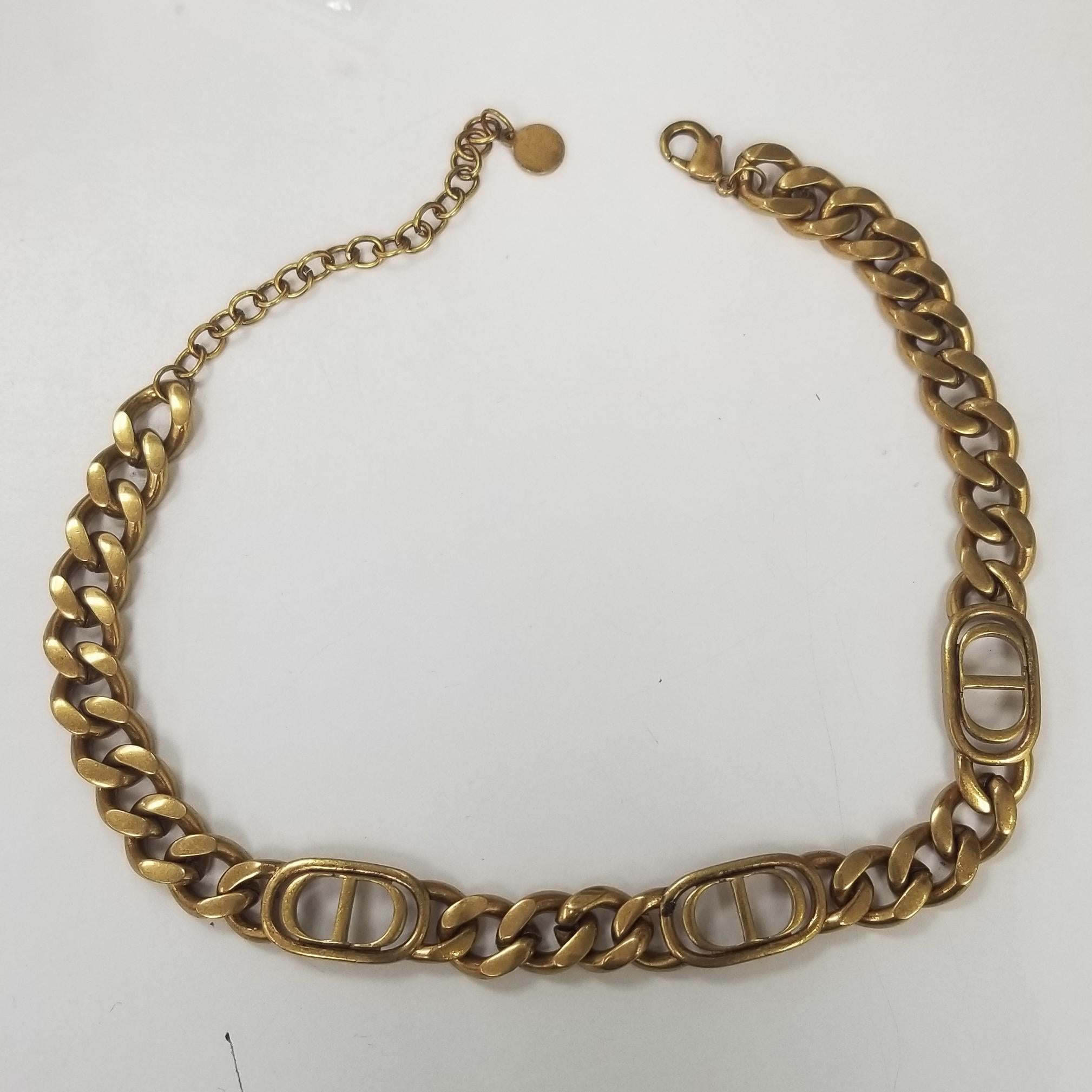 Rare Vintage Runway Christian Dior Necklace and Rhinestone Earrings In Good Condition In Los Angeles, CA
