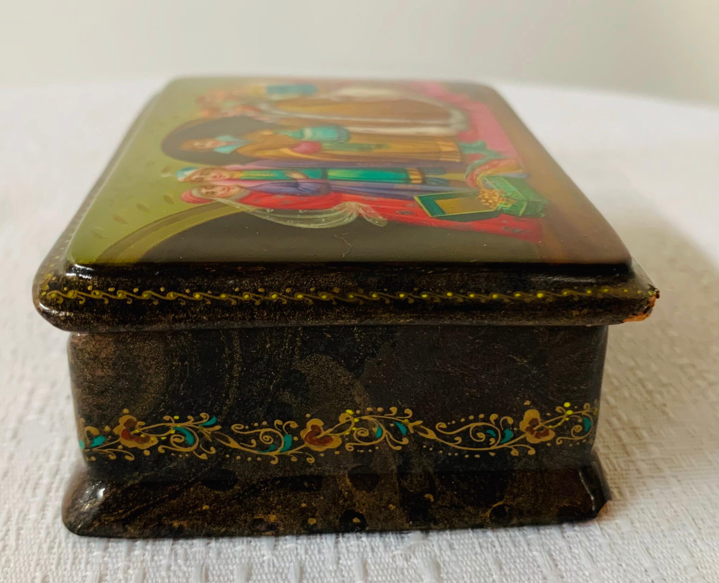 russian wooden box