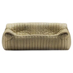 Rare vintage Sandra sofa in original leather - Annie Hieronimus for Cinna France