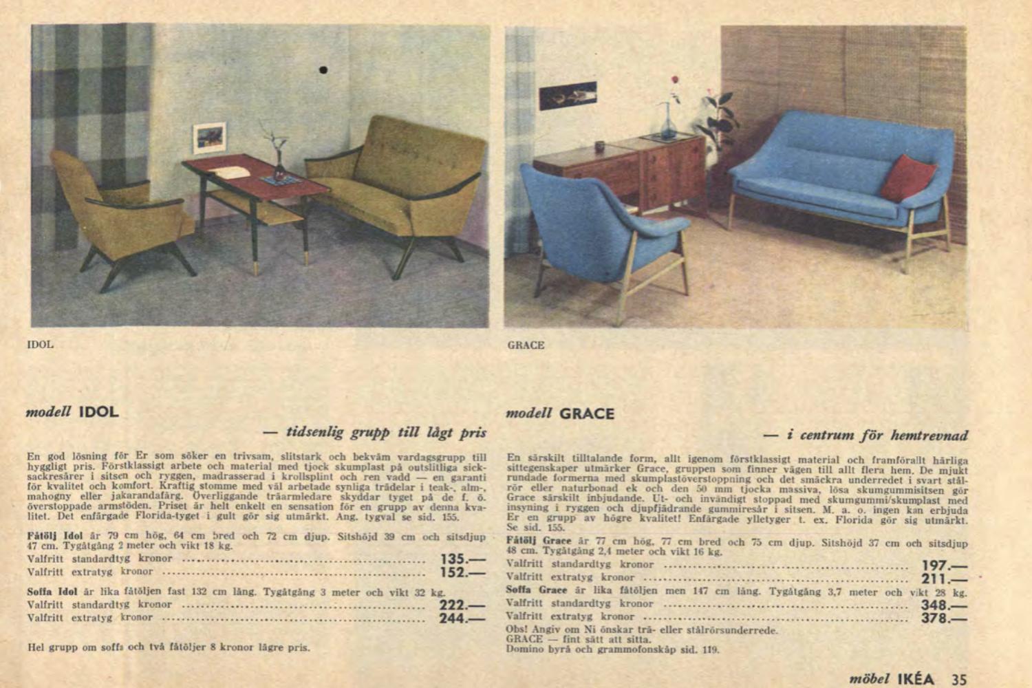 Rare Vintage Scandinavian Modern 2-Seater Brown Fabric & Oak Sofa Grace by Ikea For Sale 13
