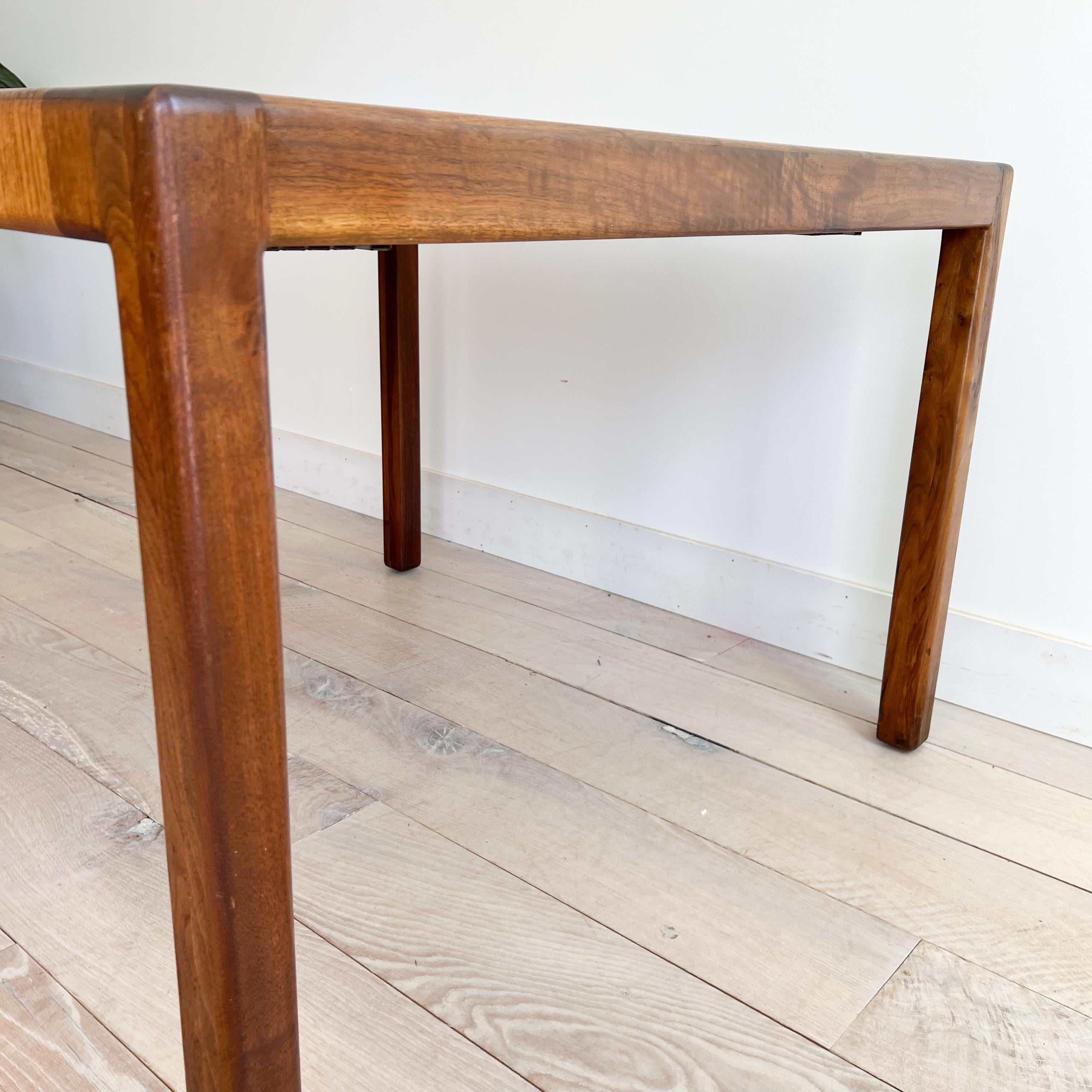 Late 20th Century Rare Vintage Solid Wood Dining Table by Lou Hodges