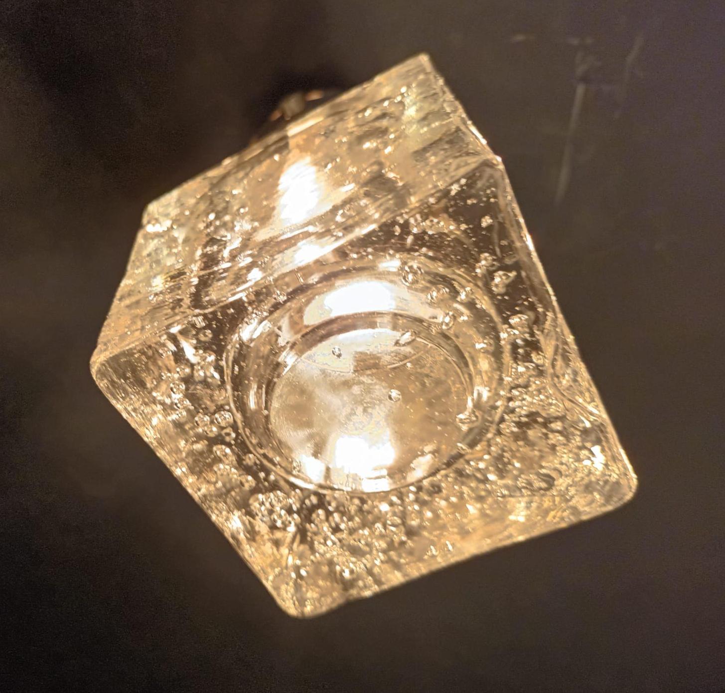 Blown Glass Rare Vintage Spot Light by Sciolari For Sale