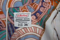 Raro vintage St Michael, Junior Miss Print Shift Dress