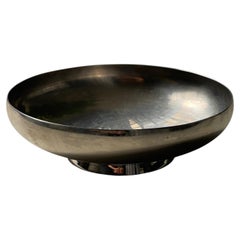 Rare Vintage Steel Bowl by Sambobet - Gio Ponti 1970's Made in Italy, Signed