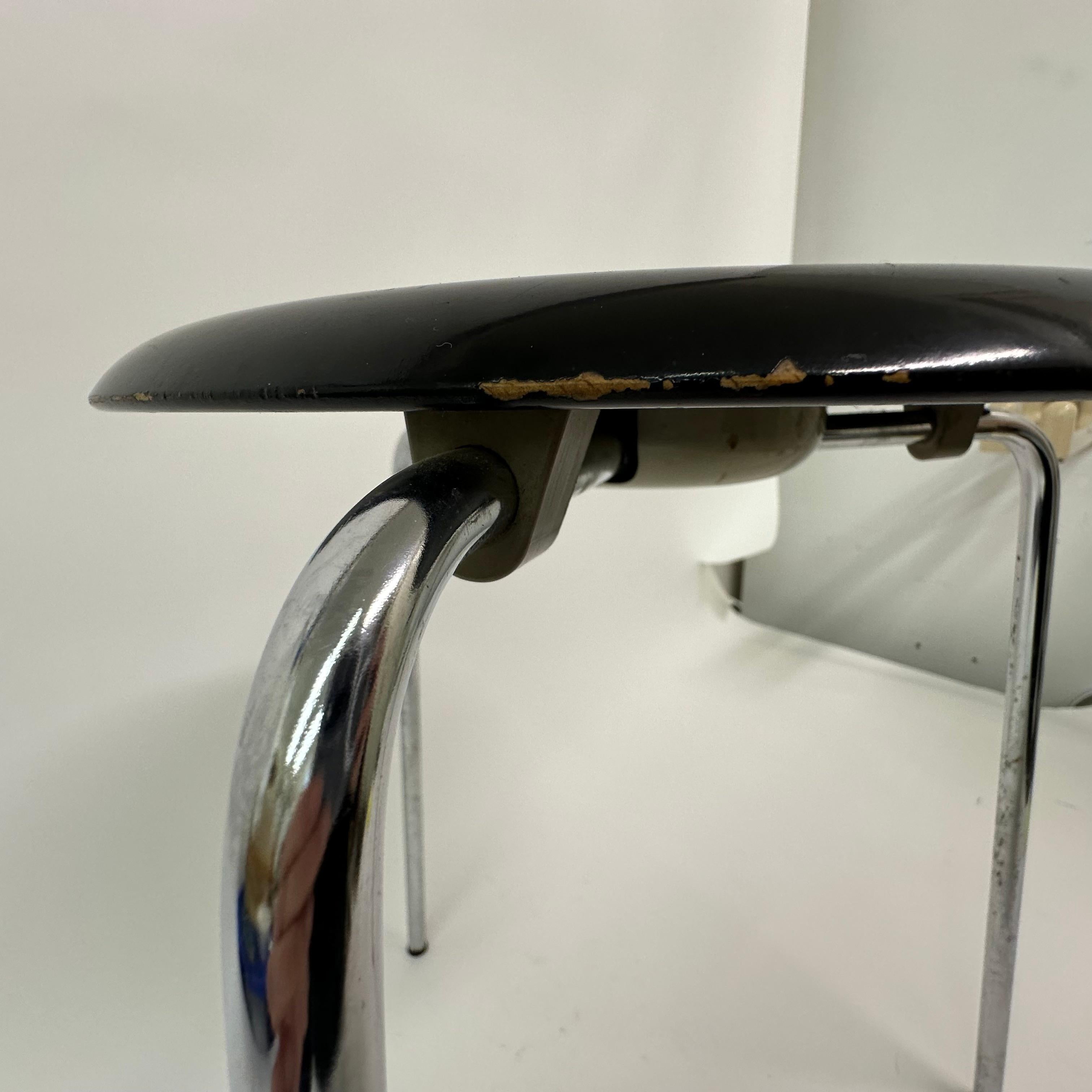 Rare vintage stool model 3170 by Arne Jacobsen for Fritz Hansen , 1970’s For Sale 5