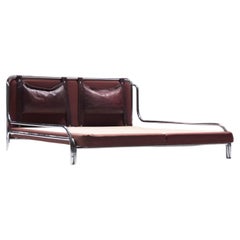 Rare vintage Stringa Queen Size Bed by Gae Aulenti for Mobili Italy