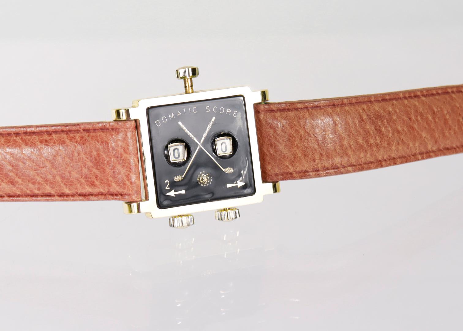 Rare Vintage Swiss Domatic 'Fancy No. 3' Watch Style Golf Score Keeper / Counter For Sale 1