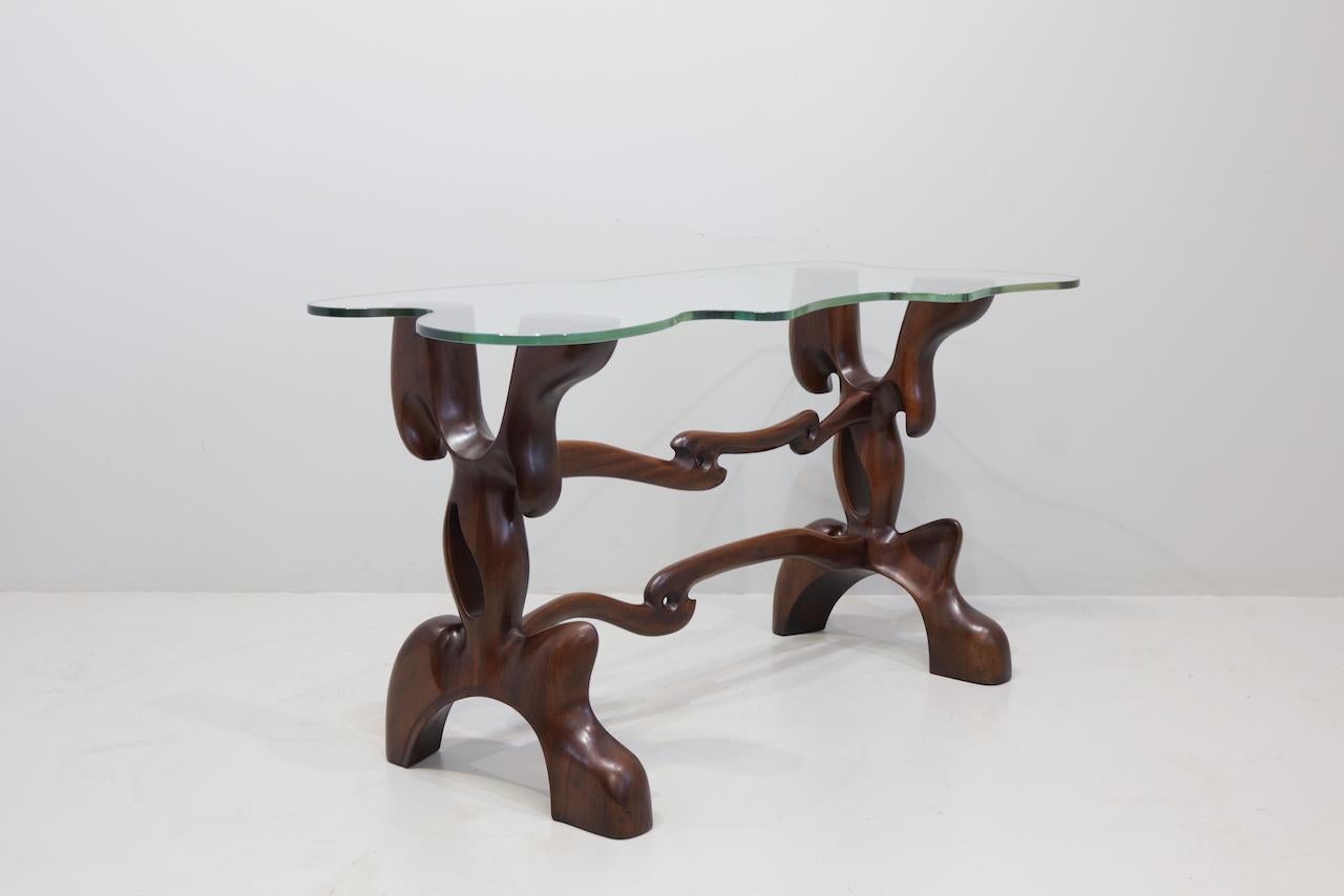 Rare Vintage  Table Console by Paul Laszlo 1950 Signed For Sale 5