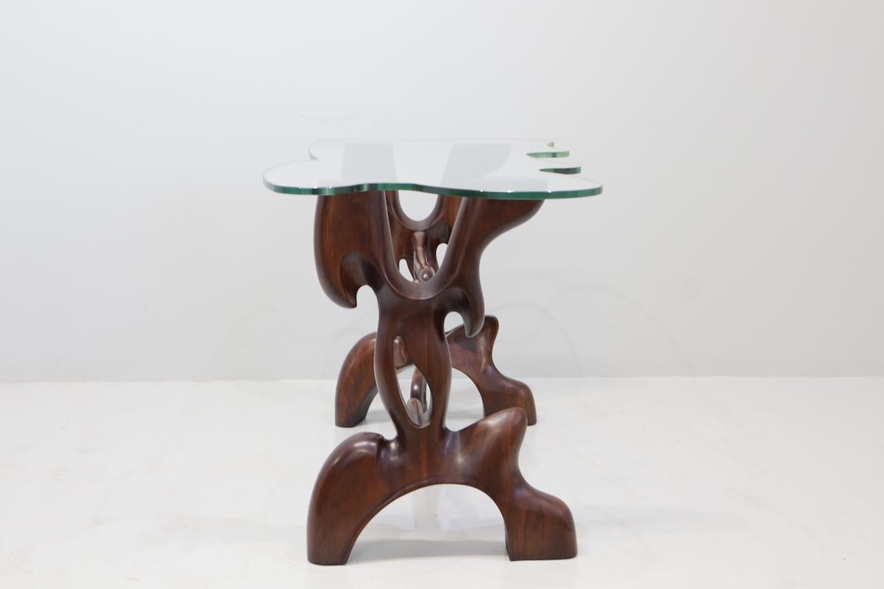 Rare Vintage  Table Console by Paul Laszlo 1950 Signed For Sale 9