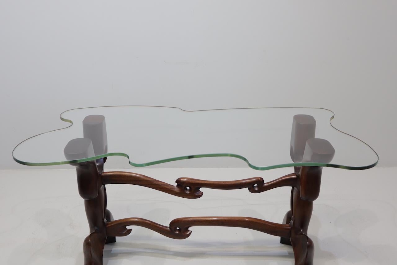 Mid-Century Modern Rare Vintage  Table Console by Paul Laszlo 1950 Signed For Sale