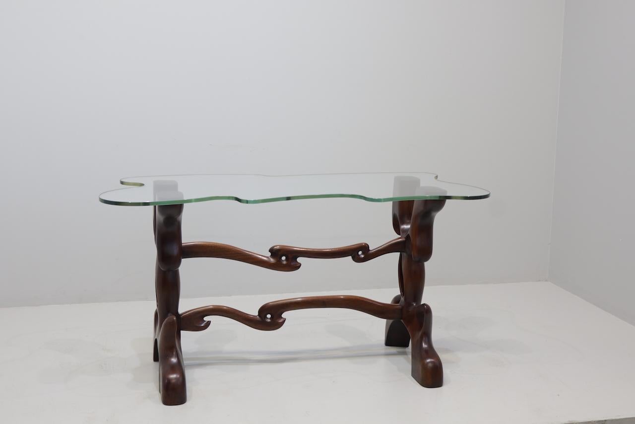 American Rare Vintage  Table Console by Paul Laszlo 1950 Signed For Sale