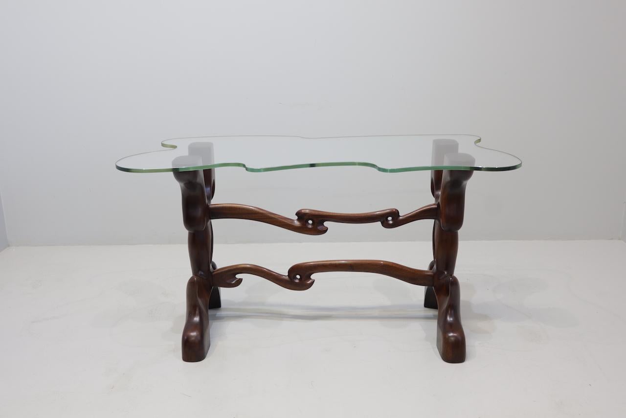 Rare Vintage  Table Console by Paul Laszlo 1950 Signed In Good Condition For Sale In Rovereta, Repubblica di San Marino