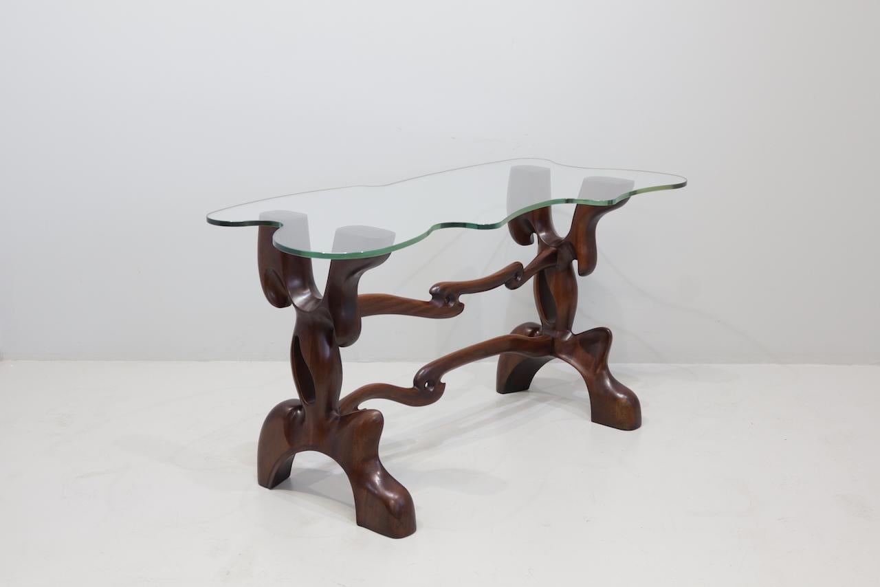 Rare Vintage  Table Console by Paul Laszlo 1950 Signed For Sale 2