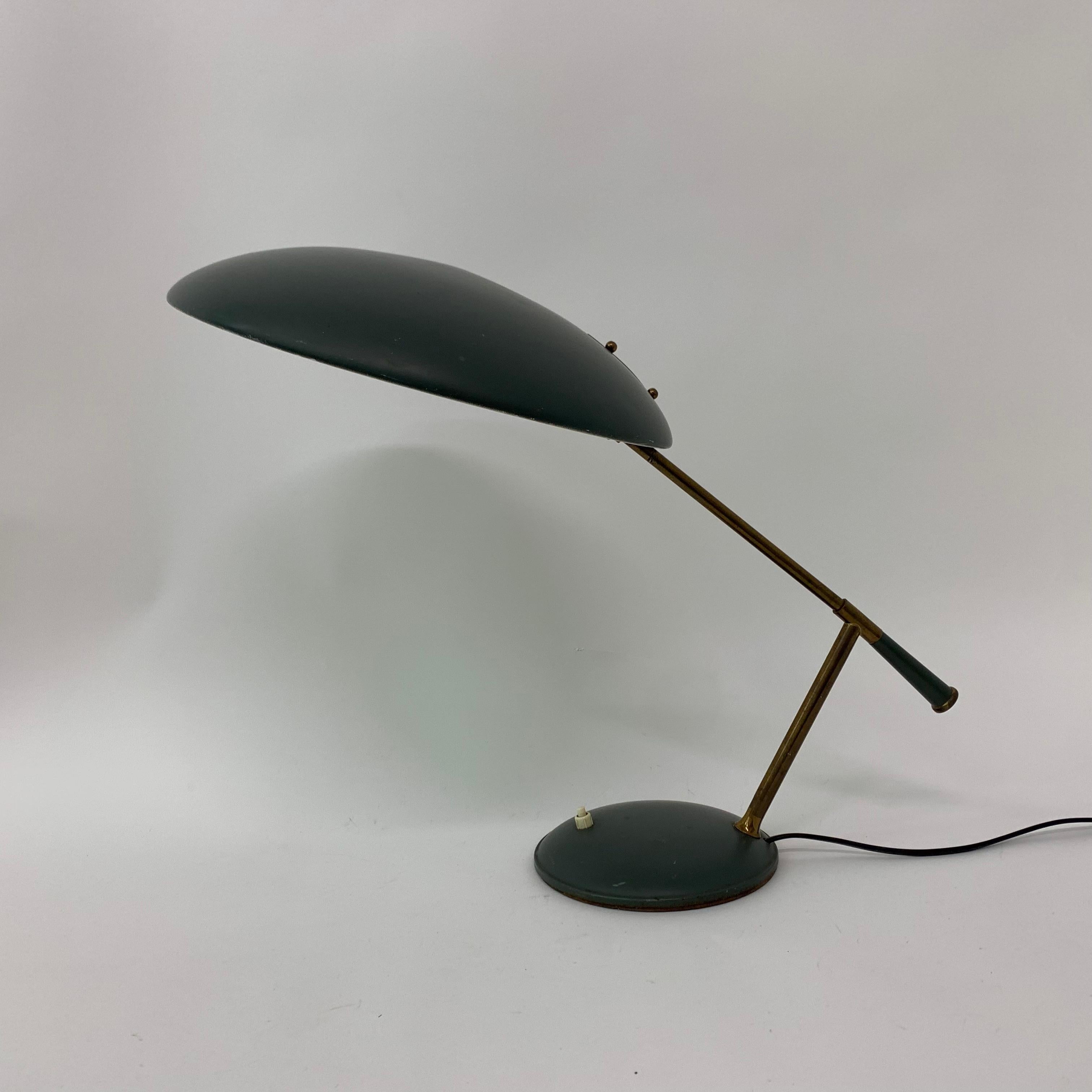 Rare lampe de bureau vintage de Louis C. Kalff pour Philips, années 1950 en vente 4