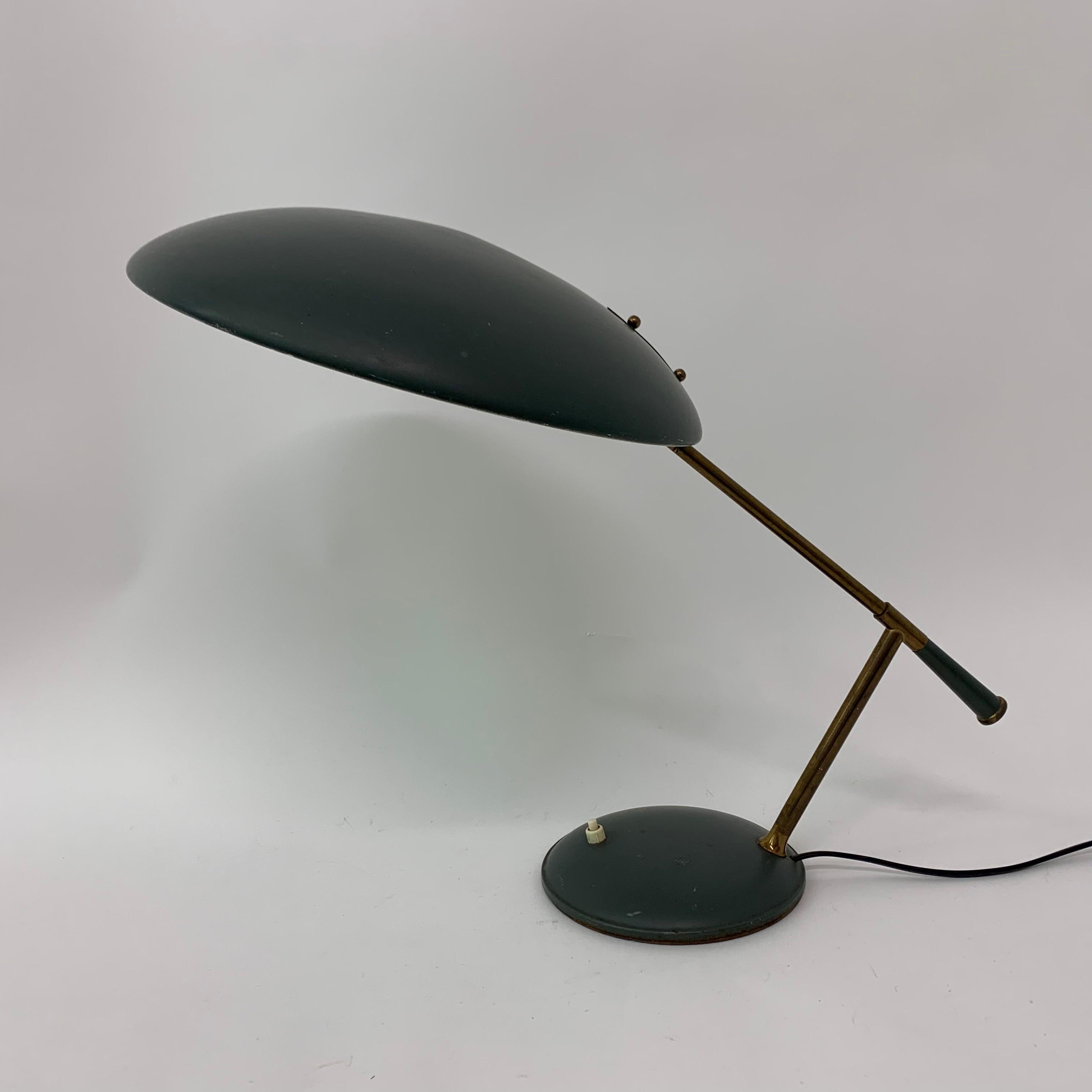 Rare lampe de bureau vintage de Louis C. Kalff pour Philips, années 1950 en vente 7