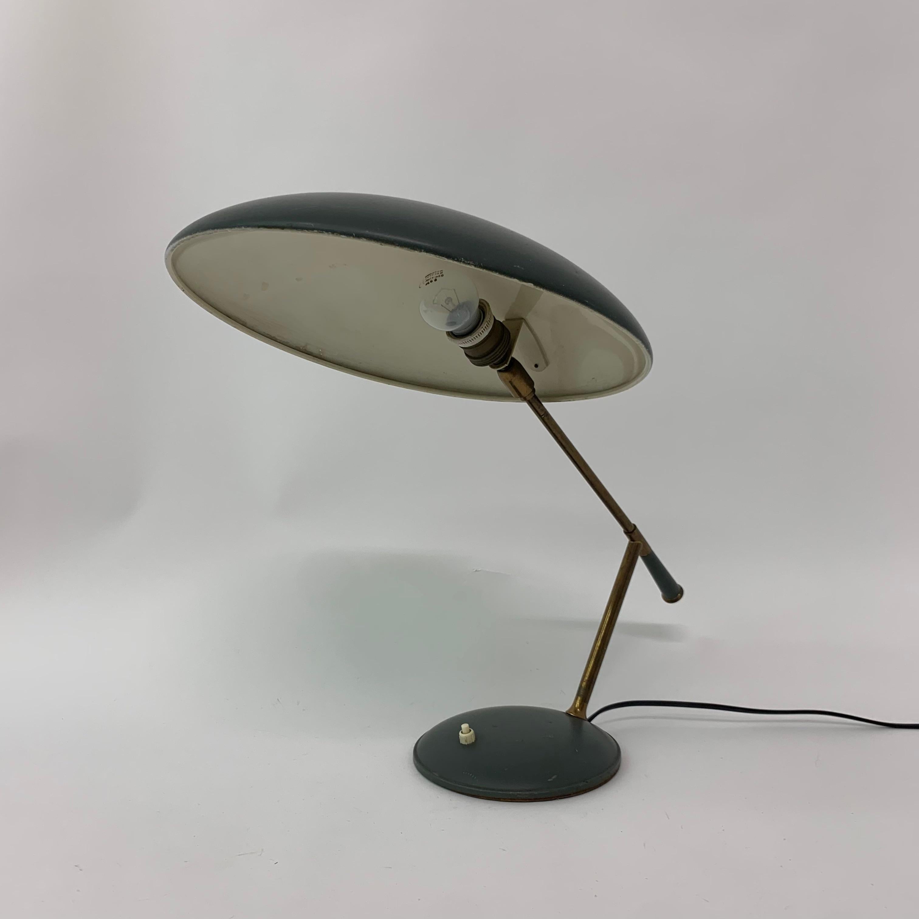 Rare lampe de bureau vintage de Louis C. Kalff pour Philips, années 1950 en vente 10
