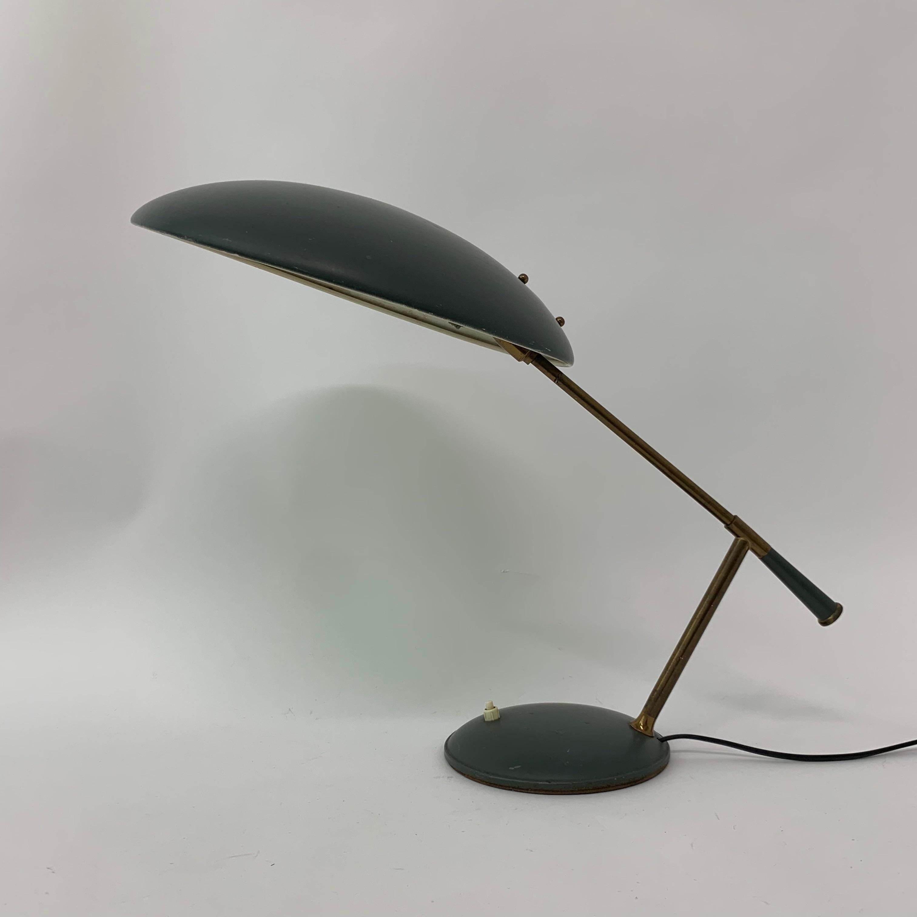 Rare Vintage Table Lamp by Louis C. Kalff for Philips, 1950s In Good Condition For Sale In Delft, NL