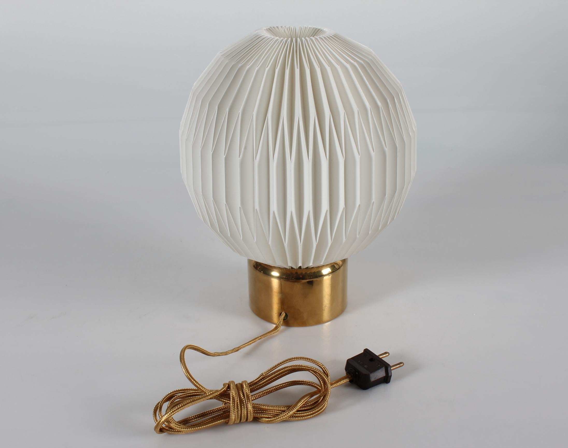 20th Century Rare Vintage Table Lamp No 375 by Danish Esben Klint for Le Klint Denmark 1940's For Sale