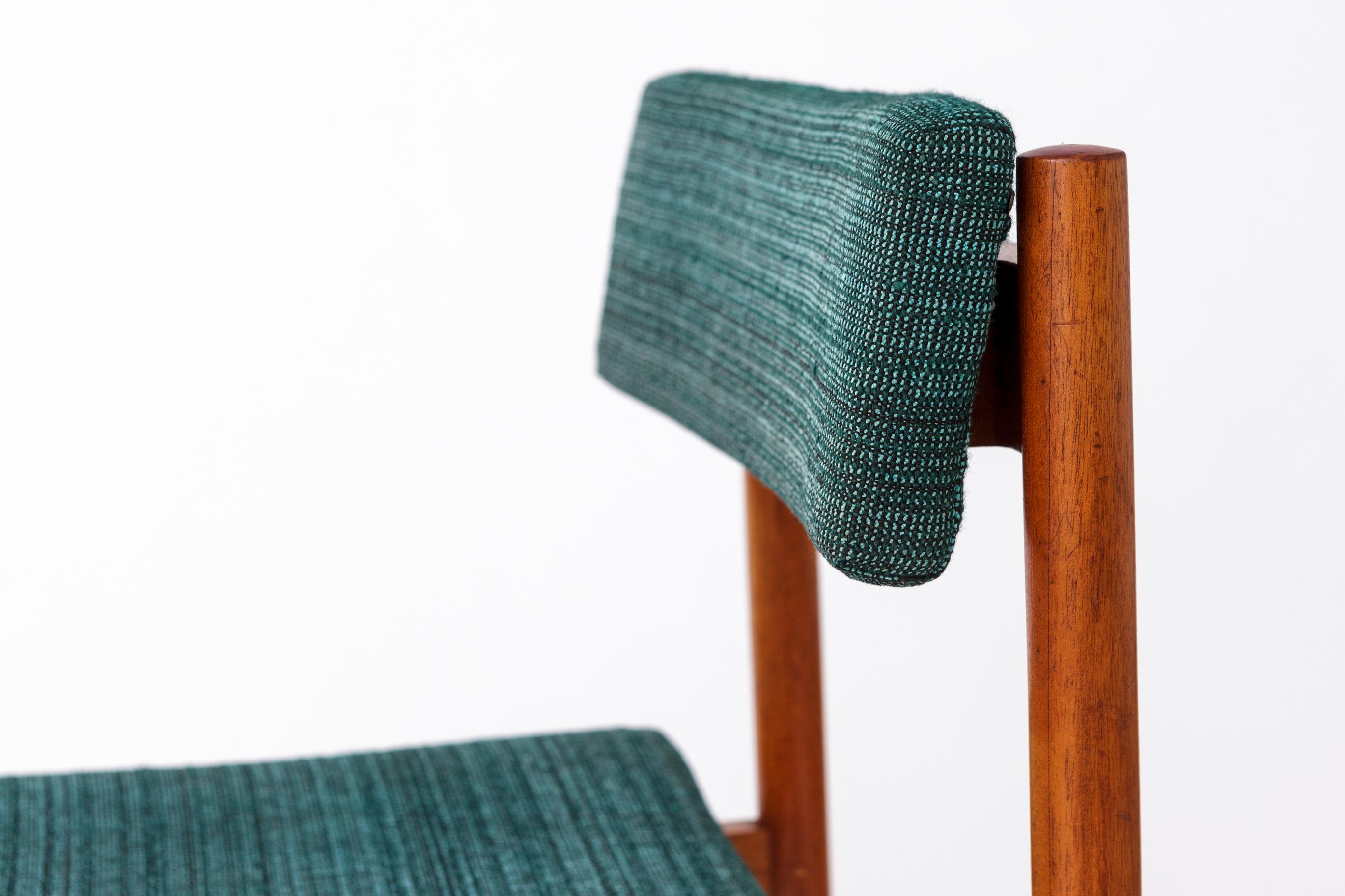 Rare Vintage Teak Desk Chair  Mid-Century Office Chair (1960s-1970s)  Original In Good Condition In Hannover, DE