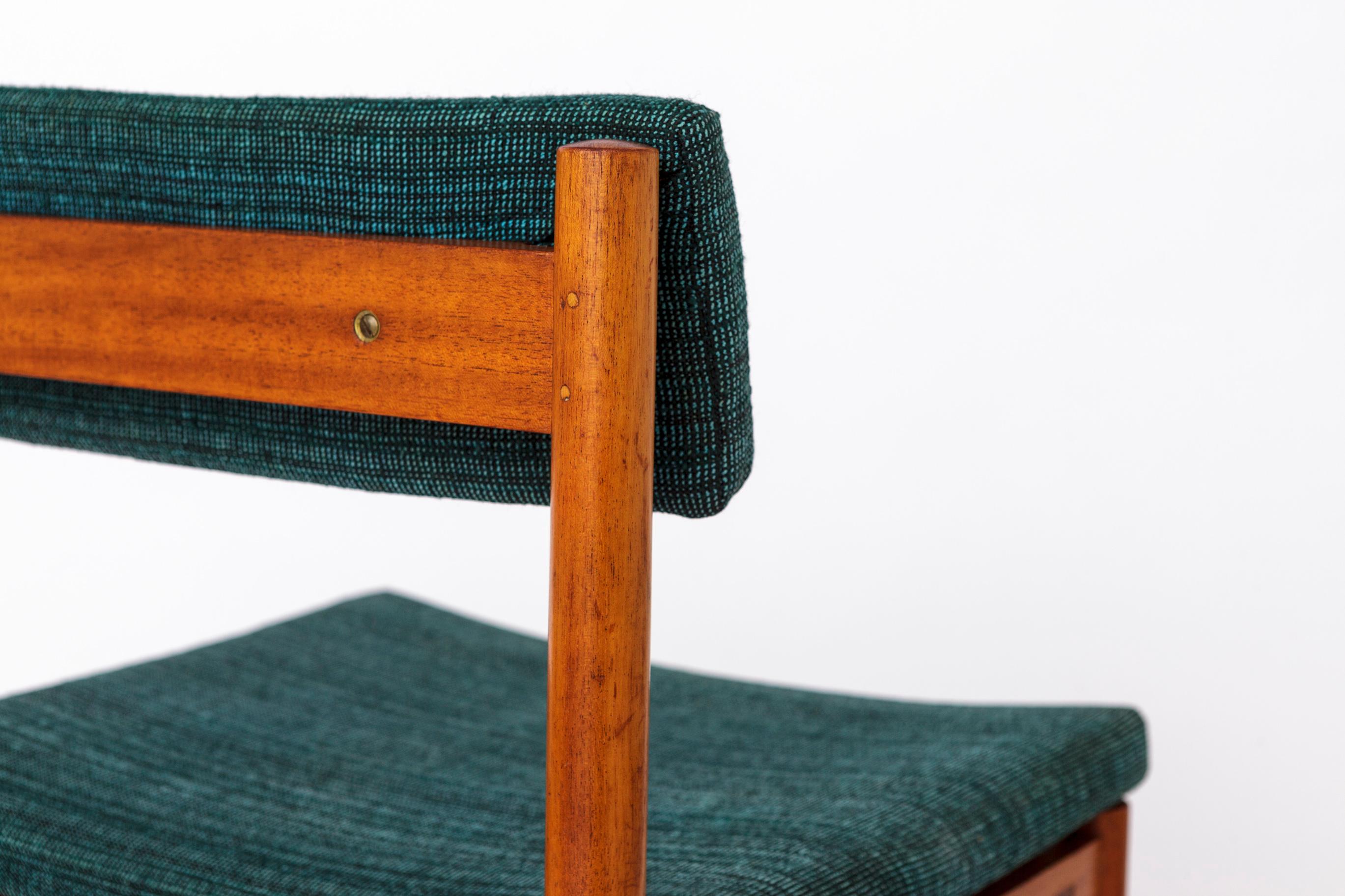 Rare Vintage Teak Desk Chair  Mid-Century Office Chair (1960s-1970s)  Original 2
