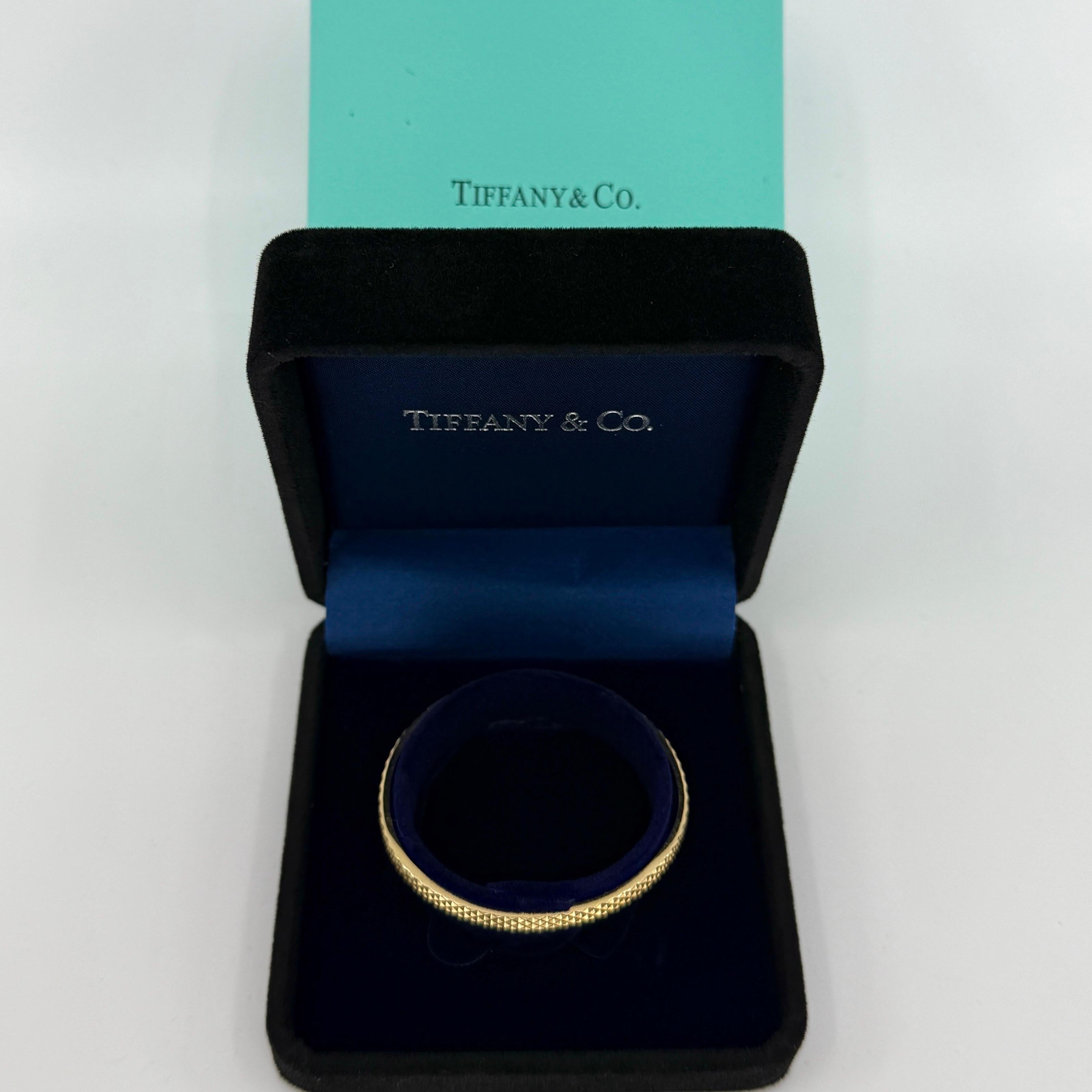 Rare Vintage Tiffany & Co 18k Yellow Gold Point Cuff Bangle Bracelet For Sale 4