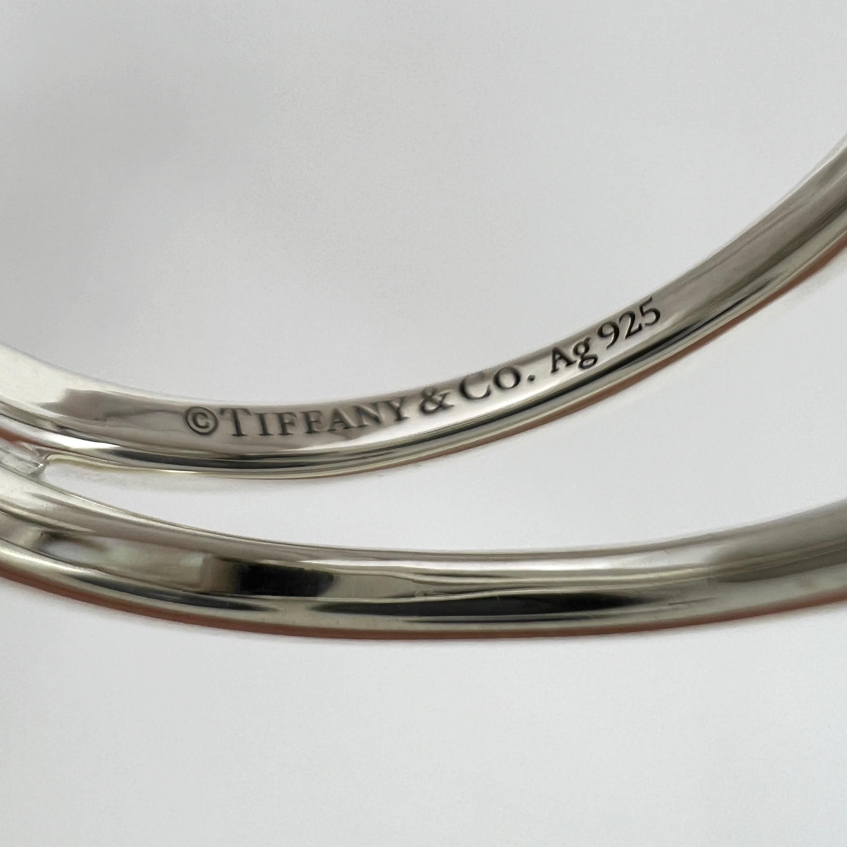 Rare Vintage Tiffany & Co. Hardwear White Freshwater Pearl 9.4mm Silver Ring In Excellent Condition In Birmingham, GB
