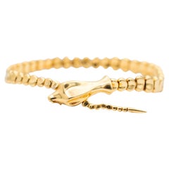 Rare Vintage Tiffany & Co. Peretti 18K Yellow Gold Snake Link Bracelet