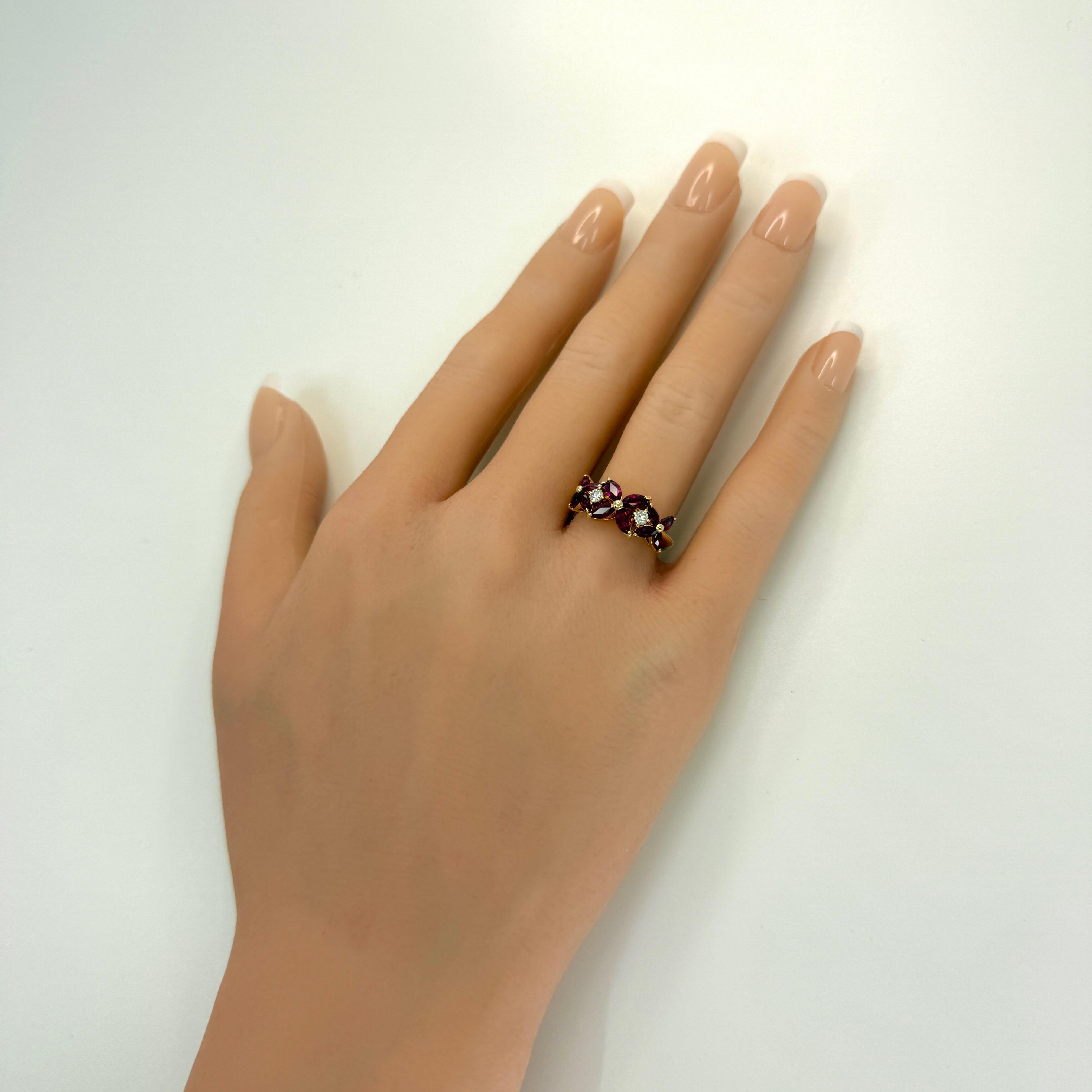 Rara Tiffany & Co. d'epoca. Anello Victoria con rubino e diamante in oro giallo 18 carati in vendita 4