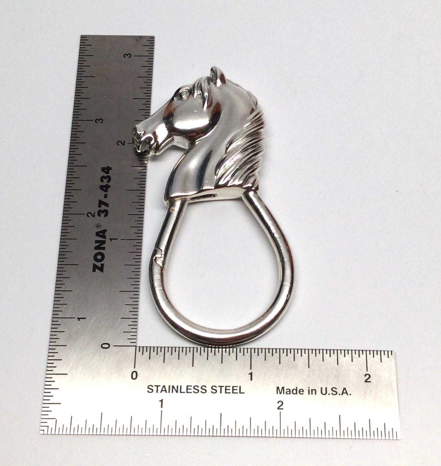 Italian Rare Vintage Tiffany & Co. Sterling Silver Horse Keyring Keychain, Italy