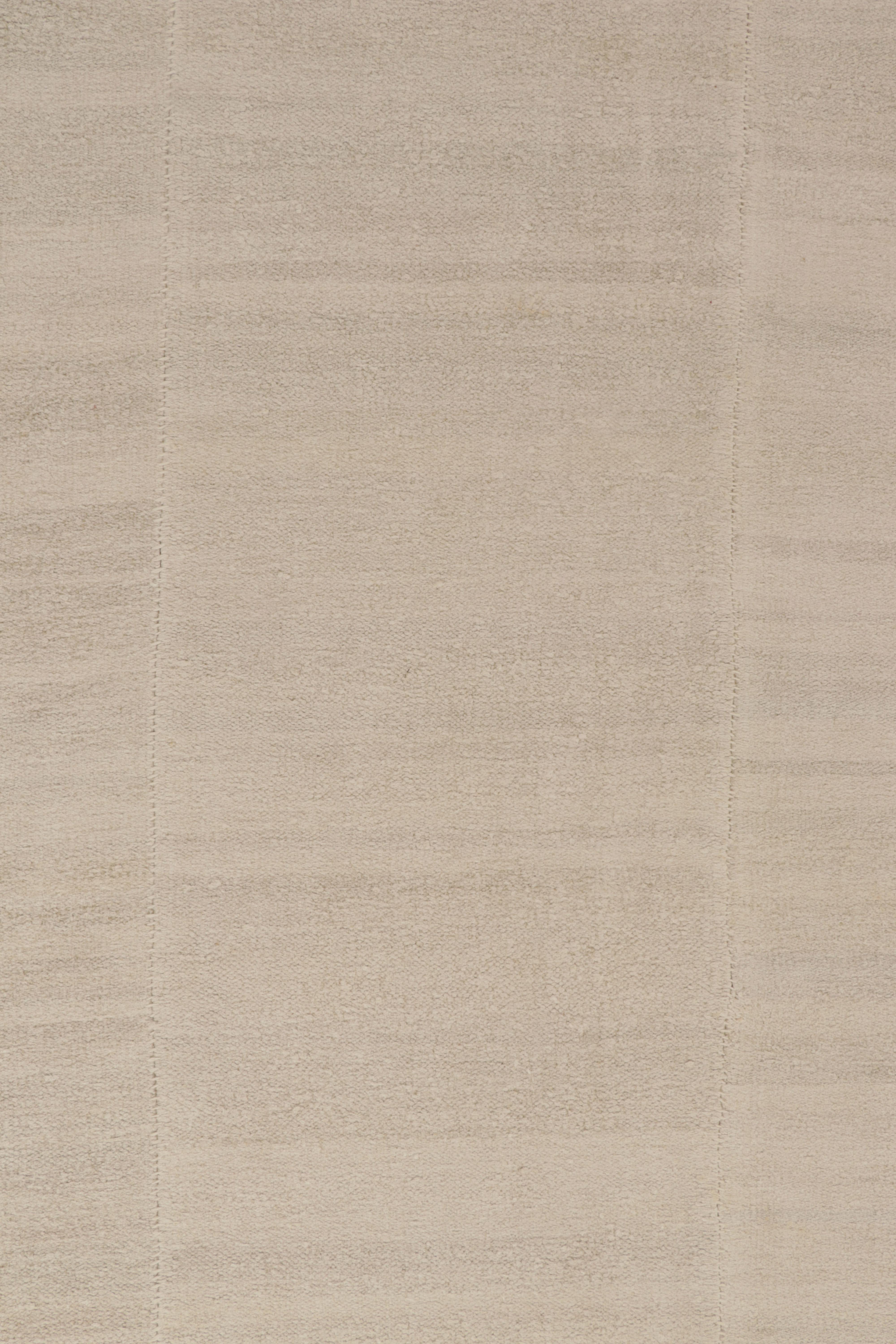 Tapis & Kilim turc Kilim vintage rare à panneaux blancs et beiges tissés