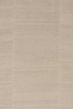 Tapis & Kilim turc Kilim vintage rare à panneaux blancs et beiges tissés