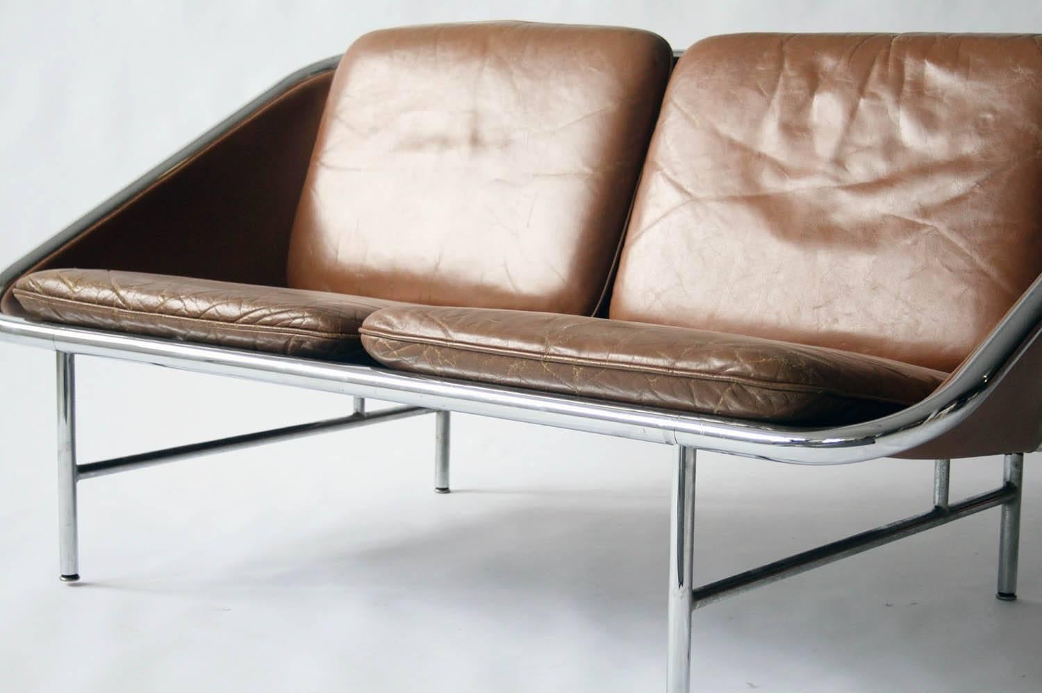 Mid-Century Modern Rare Vintage Two-Seat Sling Sofa by George Nelson for Herman Miller