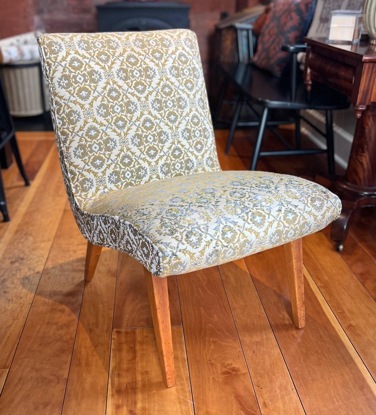 Rare Vintage Upholstered Jens Risom Vostra Easy Chair for Knoll Associates, NYC For Sale 6