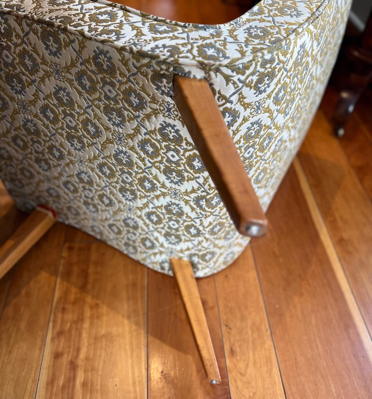 Fait main Rare fauteuil Vostra tapissé Jens Risom pour Knoll Associates, NYC en vente