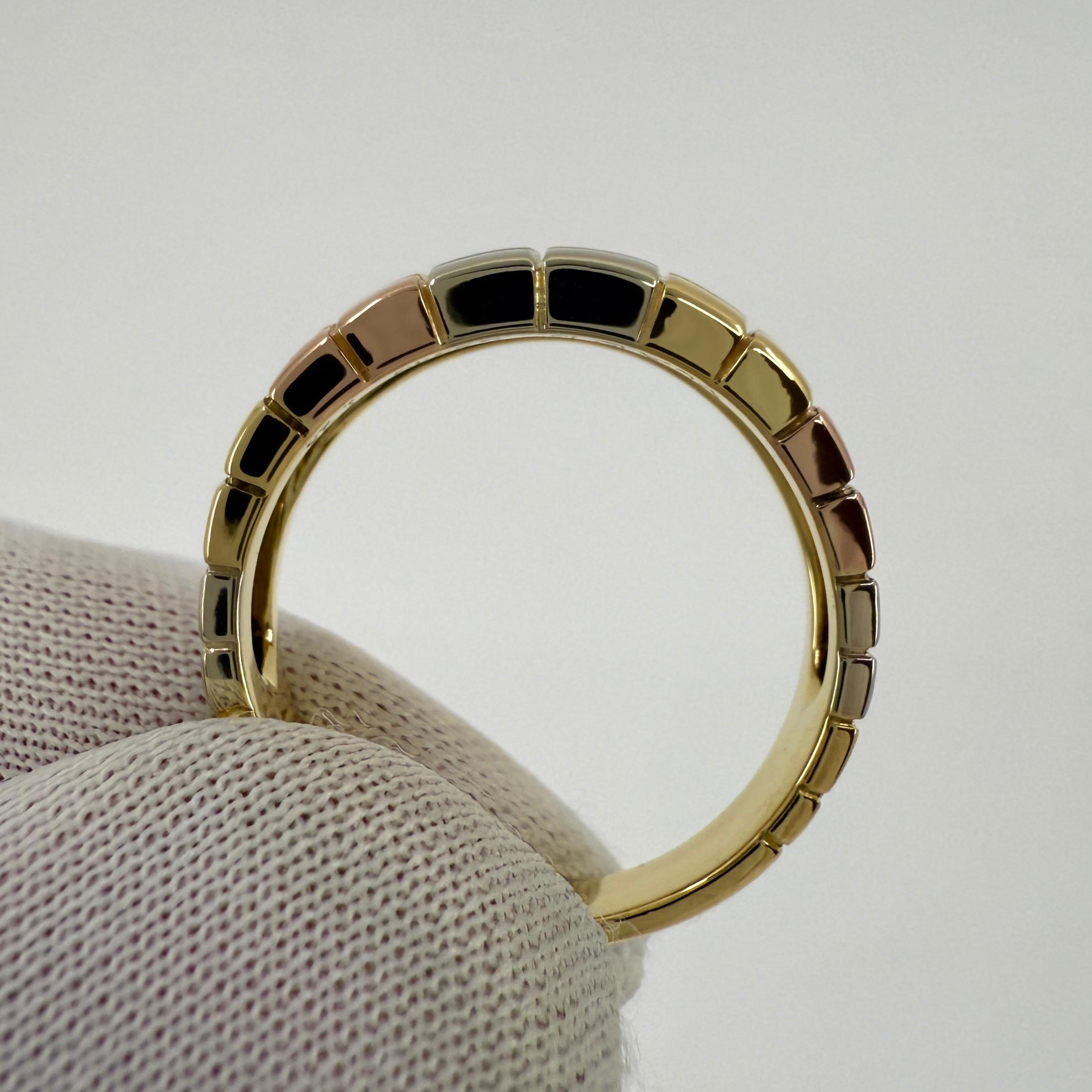Raro anello d'epoca Van Cleef & Arpels in oro 18 carati multicolore con fascia fantasia in vendita 1